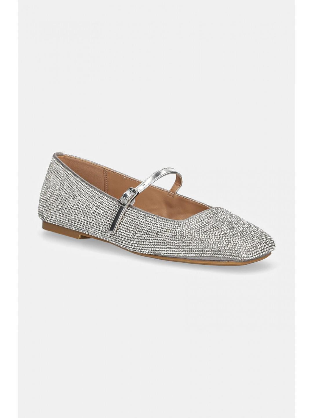 Baleríny Steve Madden Ezri-R stříbrná barva SM11003245